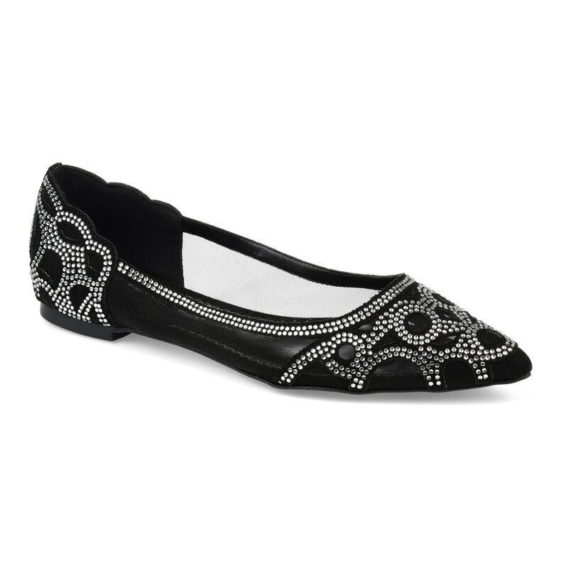 ジュルネ コレクション レディース シューズ サンダル Journee Collection Batavia Womens Flats Black ブラック