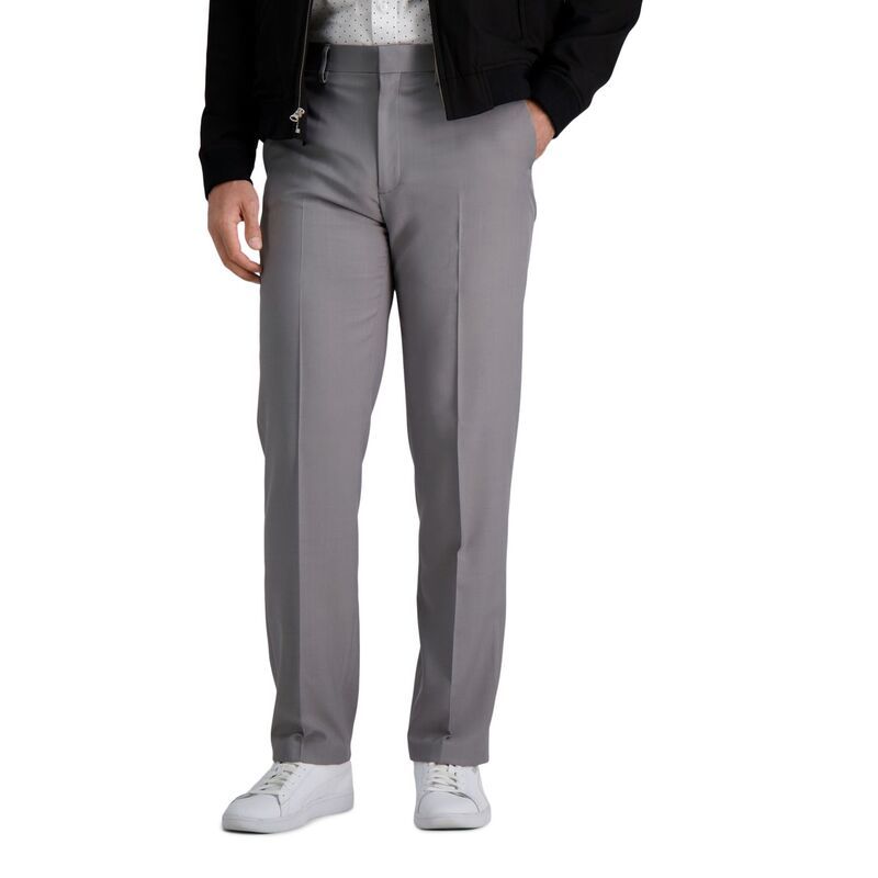 ハガー メンズ ボトムス カジュアルパンツ Mens HaggarR Premium Comfort StraightFit FlatFront Dress Pants Grey グレー