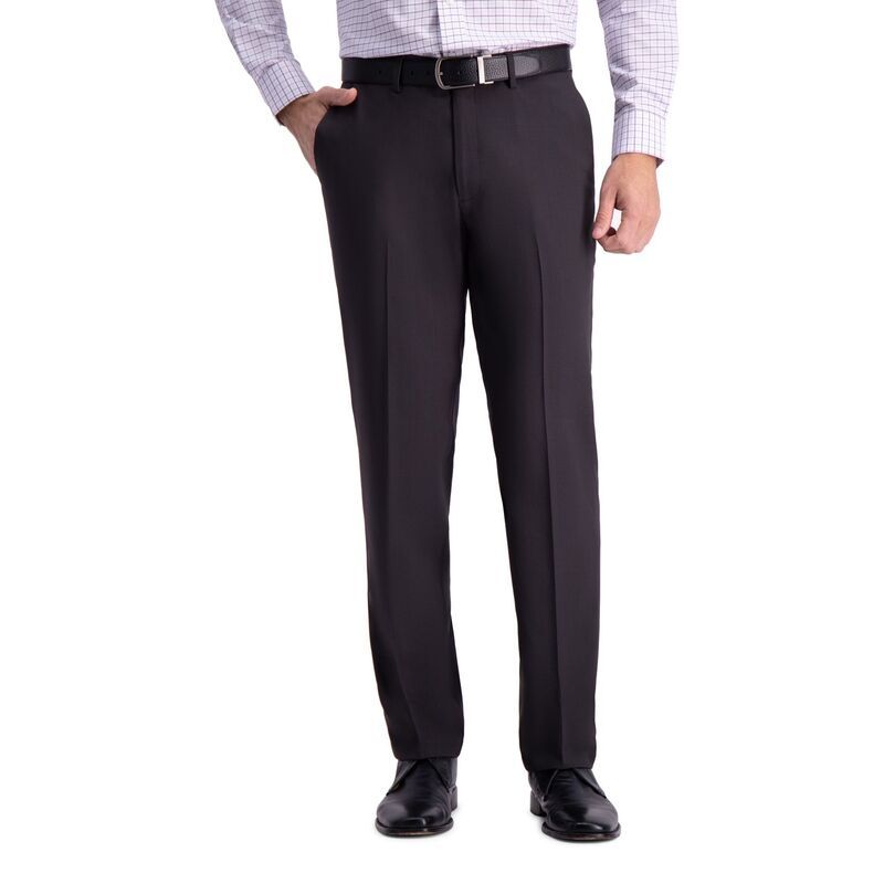 ハガー メンズ ボトムス カジュアルパンツ Mens HaggarR Premium Comfort StraightFit FlatFront Dress Pants Charcoal チャコール