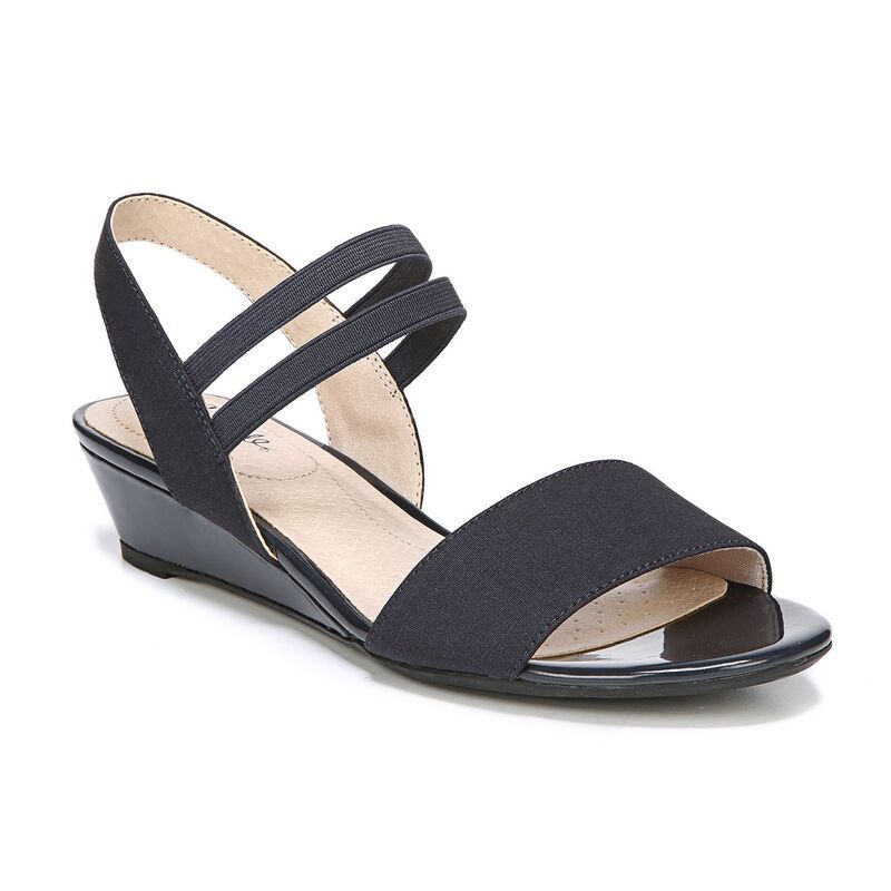 ライフストライド レディース シューズ サンダル LifeStride Yolo Womens Wedge Sandals Navy ネイビー