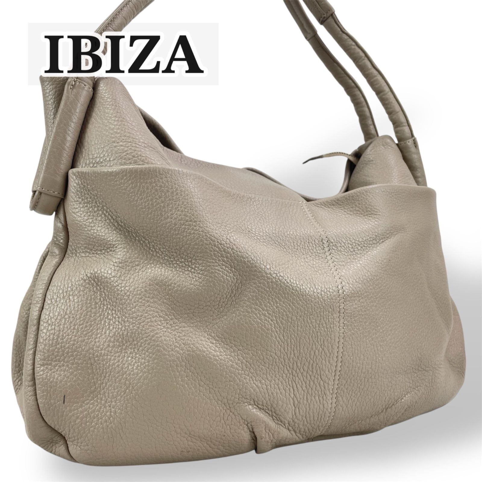 IBIZA レザーハンドバッグ(美品)日本製 2404-69 イビサ イビザ 