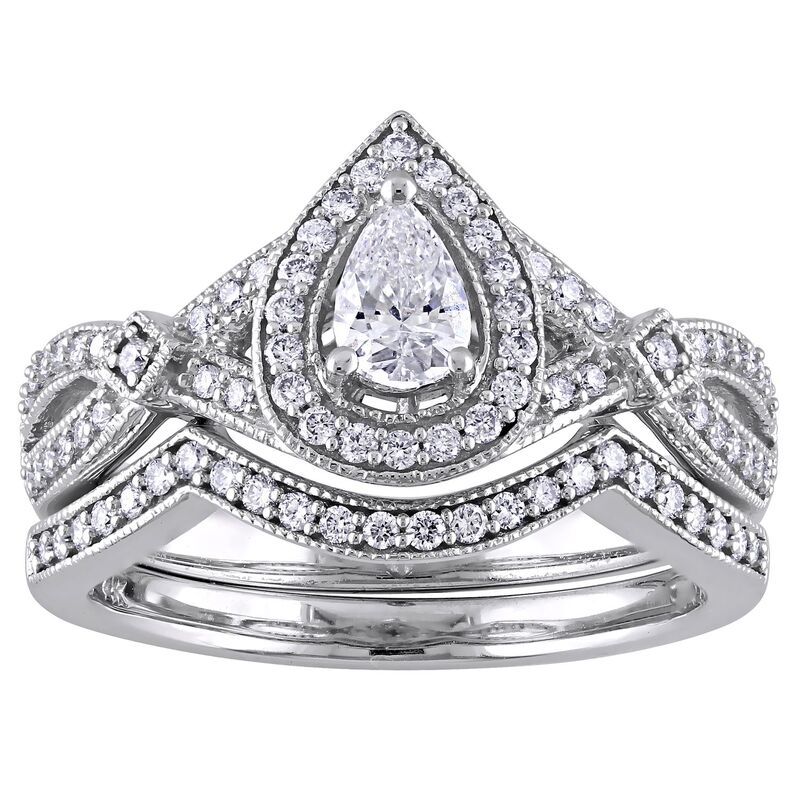 ステラ グレース レディース アクセサリー リング ヴィンテージ Stella Grace 14k White Gold 58 CaratW Diamond Vintage Split Shank B