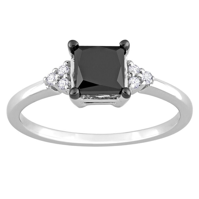 ステラ グレース レディース アクセサリー リング Stella Grace 14k White Gold 45 CaratW Black White Diamond Engagement Ring