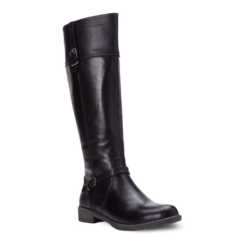 プロペット レディース シューズ ブーツ・レインブーツ レザー Propetasha Womens KneeHigh Leather Boots Black ブラック