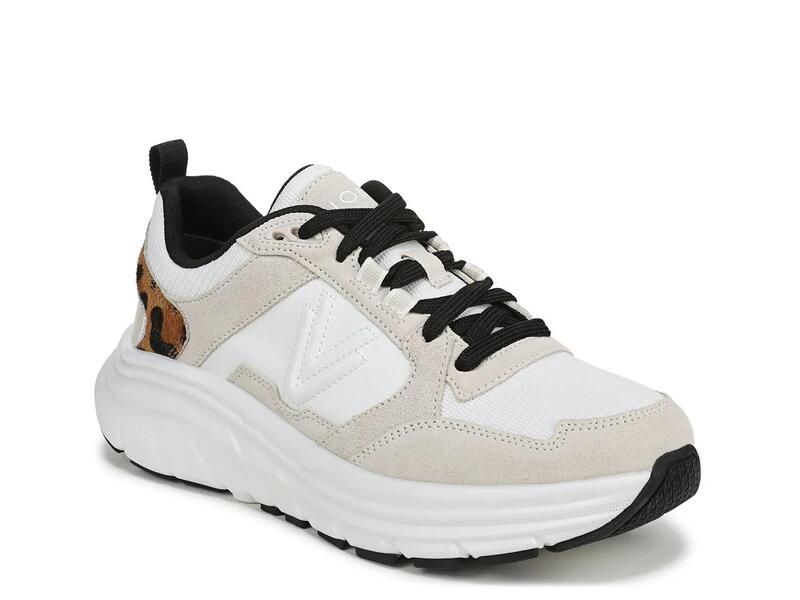 バイオニック レディース シューズ スニーカー VionicWalk Max Skyline Sneaker Womens White Leopard Print ホワイト