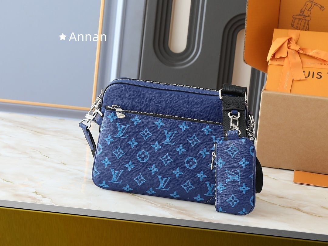 高級 人気商品☆LOUIS VUITTON ルイヴィトン ショルダーバッグ メンズ トリオ?メッセンジャー