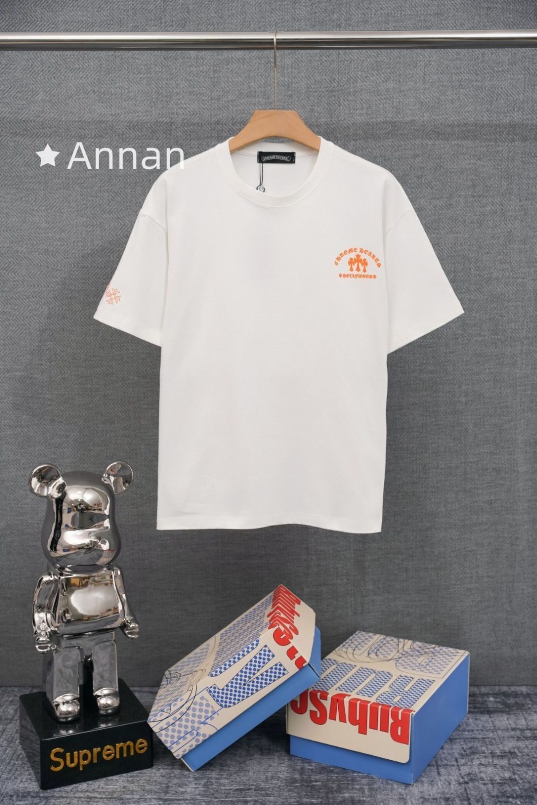 超極SSS美品 CHROME HEARTS クロムハーツ Tシャツ 半袖 夏服 トップス 男女兼用