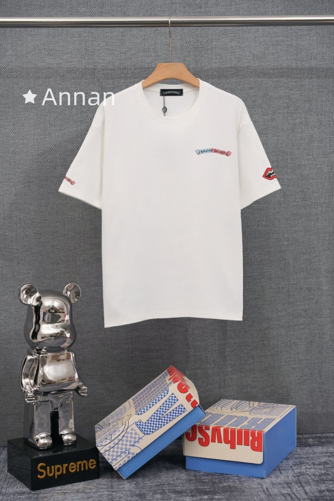 新作 期間限定☆CHROME HEARTS クロムハーツ Tシャツ 半袖 夏服 トップス 男女兼用