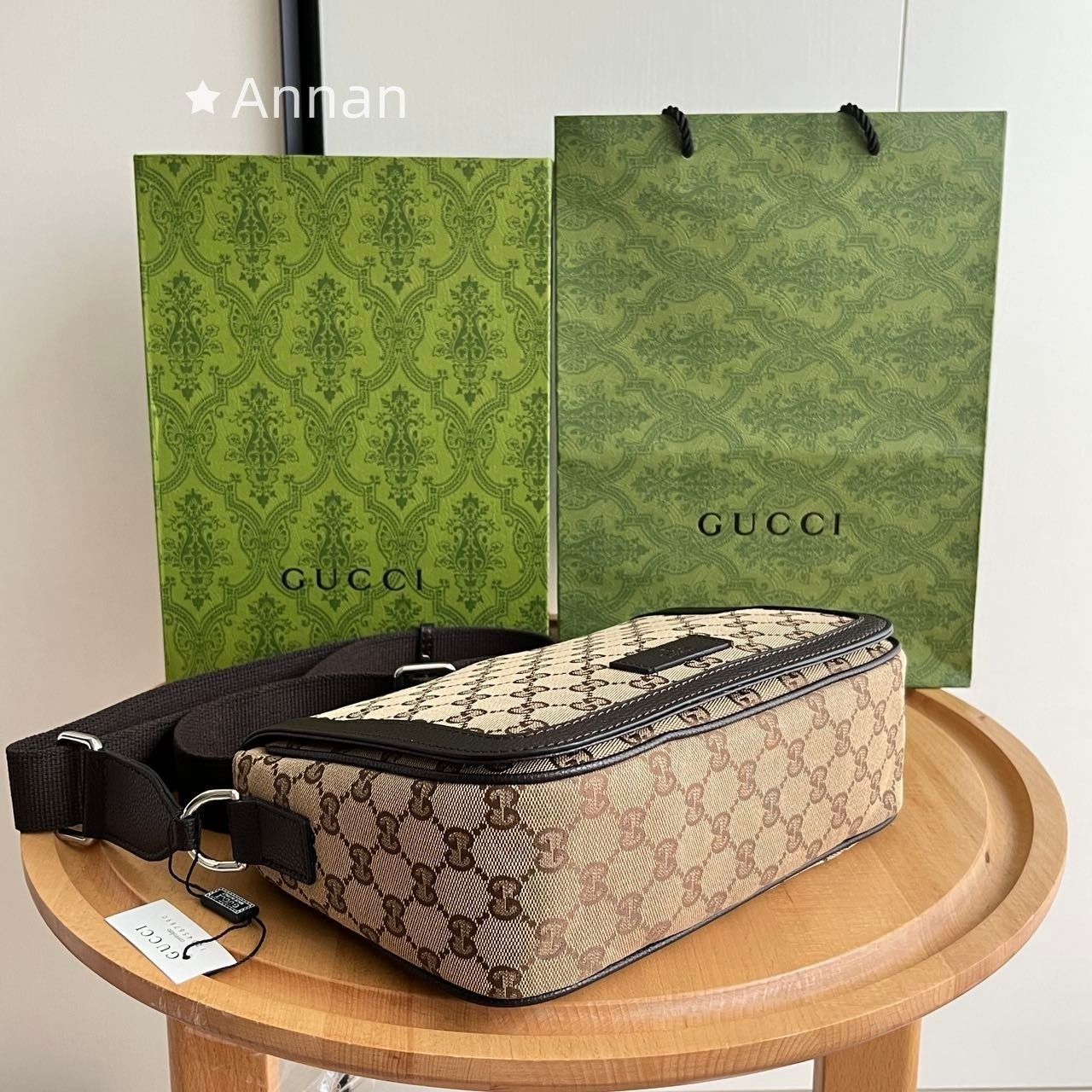 状態良 グッチ GUCCI 斜め掛け ショルダーバッグ メンズ 449172 - メルカリ