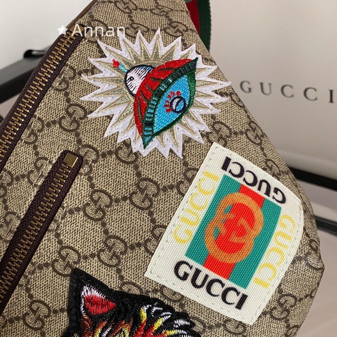 大人気 GUCCI グッチクーリエ ソフト GGスプリーム ボディバッグ エン