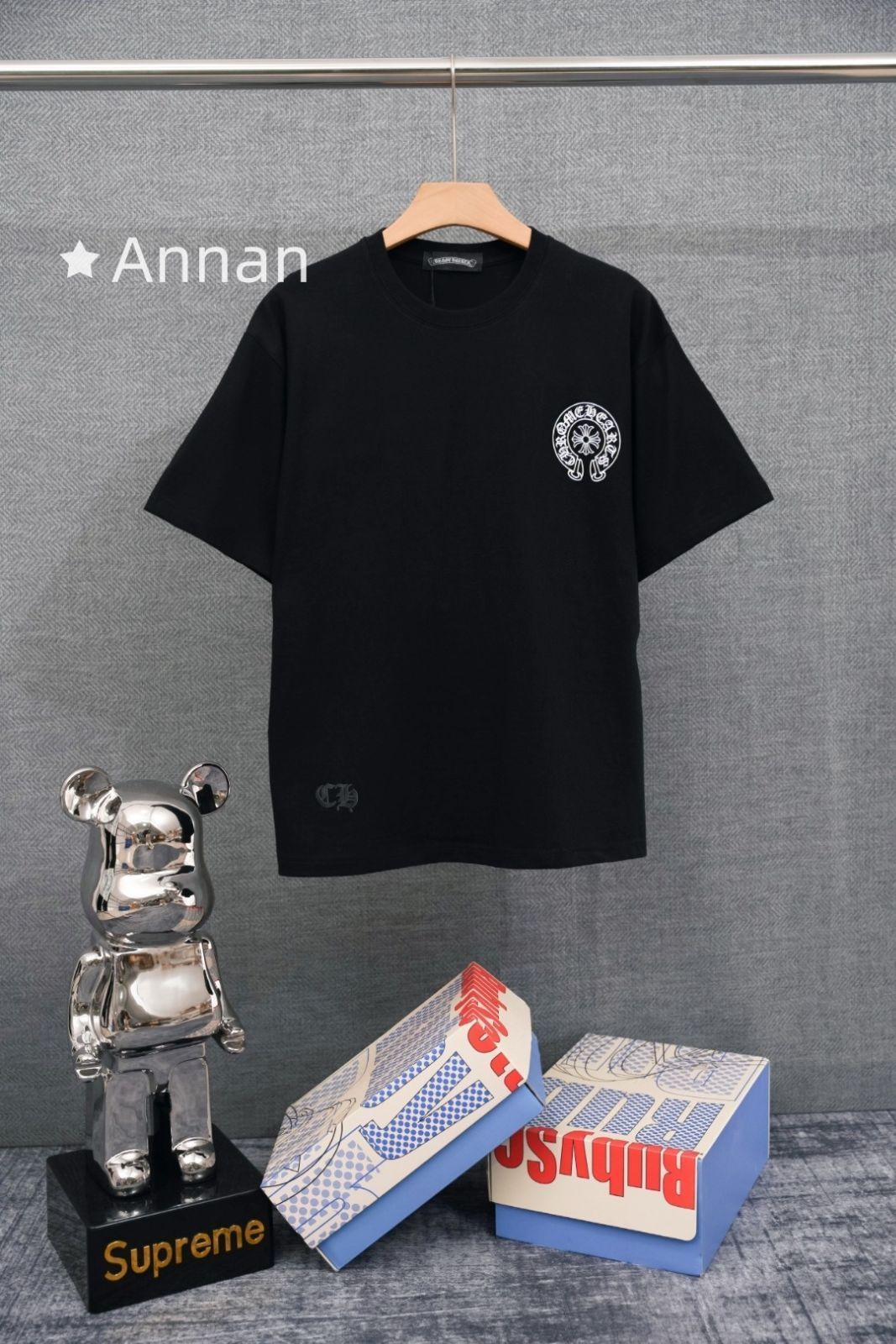 高級美品 状態良 CHROME HEARTS クロムハーツ Tシャツ 半袖 夏服 トップス 男女兼用