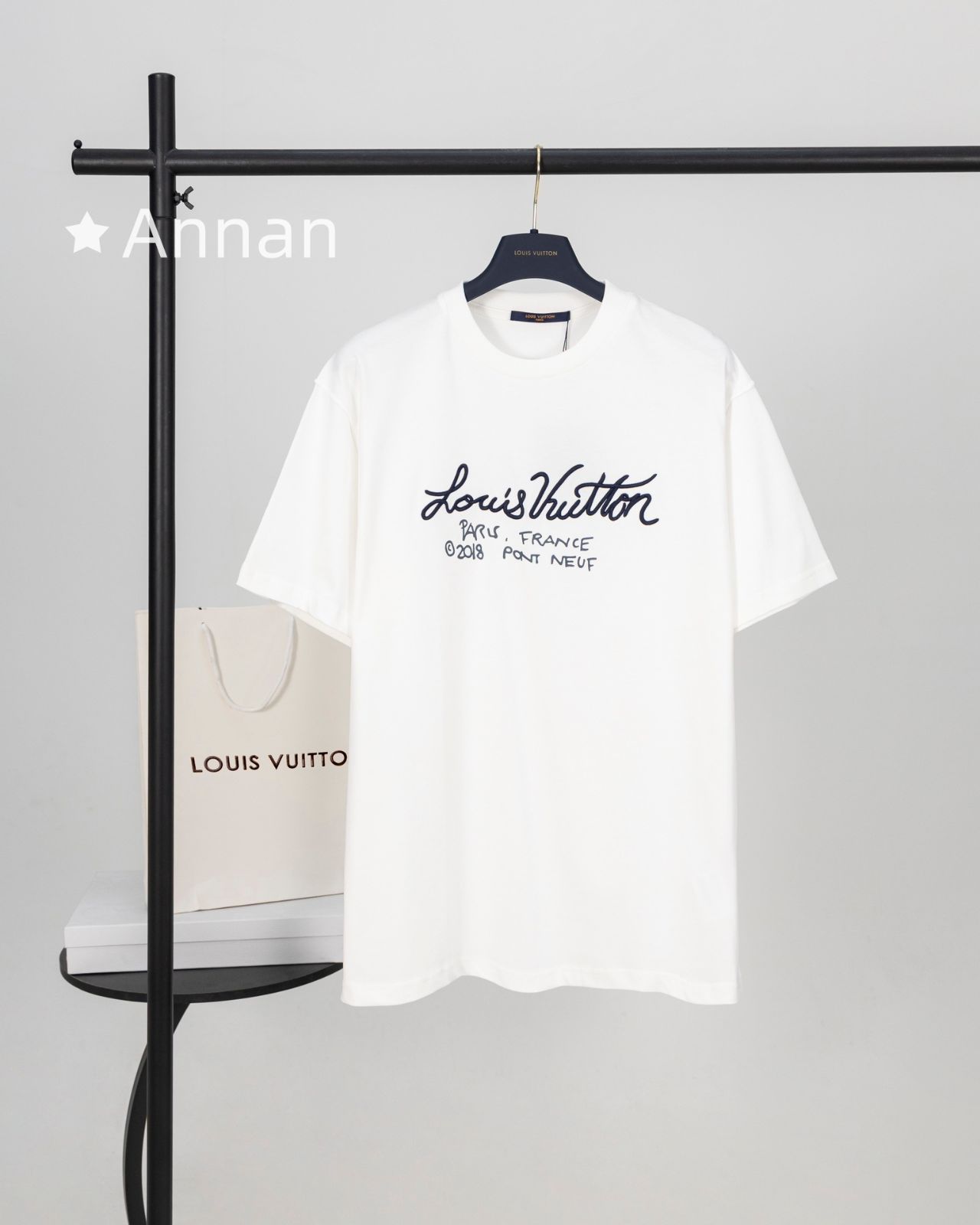 状態良 LV LOUIS VUITTON ルイヴィトン Tシャツ 半袖 夏服 トップス 男女兼用