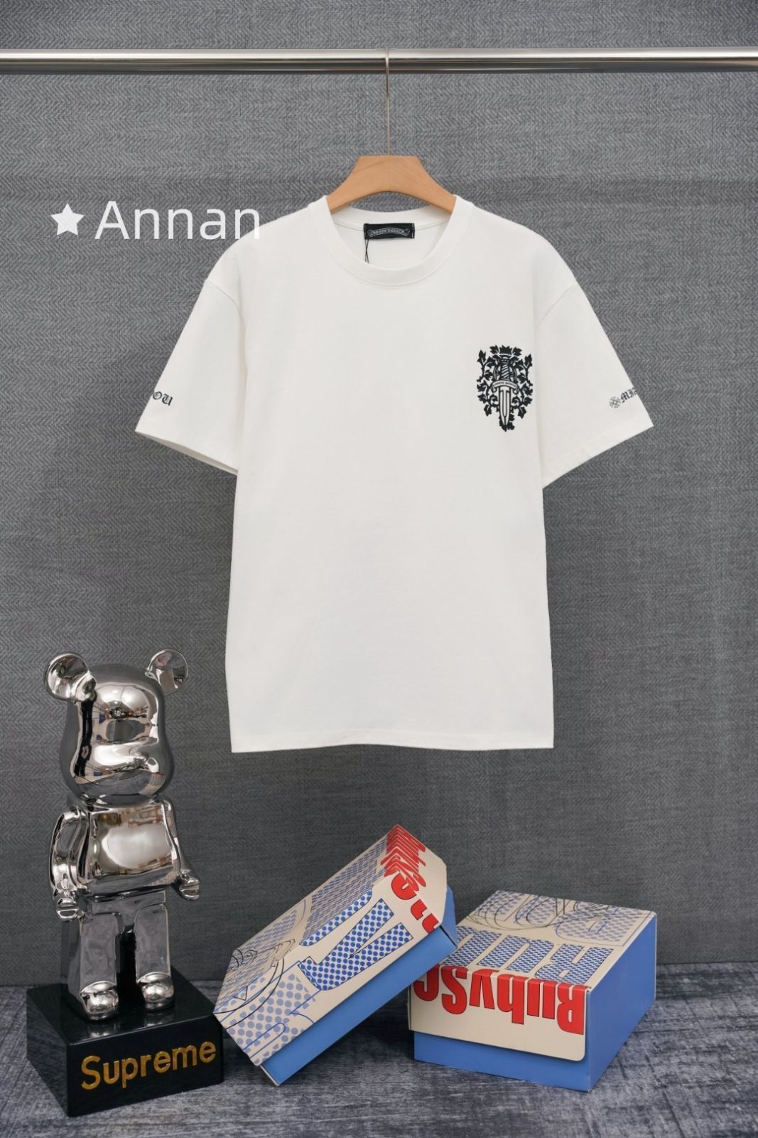 【未使用品】CHROME HEARTS クロムハーツ Tシャツ 半袖 夏服 トップス 男女兼用