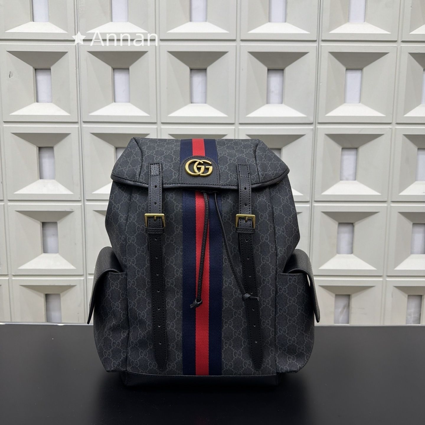美品 メンズ GUCCI グッチ バックパック リュック GG