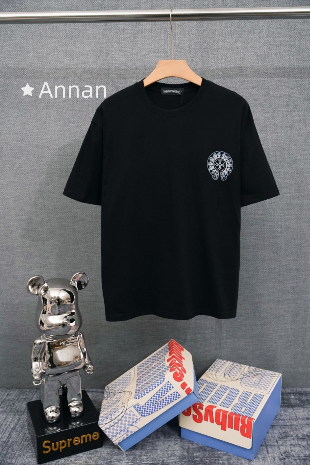 送料込☆ 超美品 CHROME HEARTS クロムハーツ Tシャツ　半袖　夏服　トップス 男女兼用