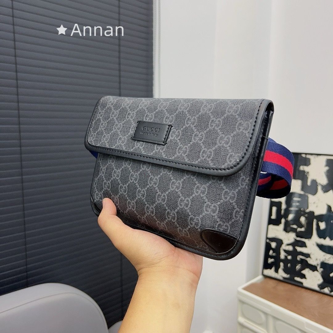 送料込☆ GUCCI グッチ バッグ GG柄 ベルトバッグ シェリーライン
