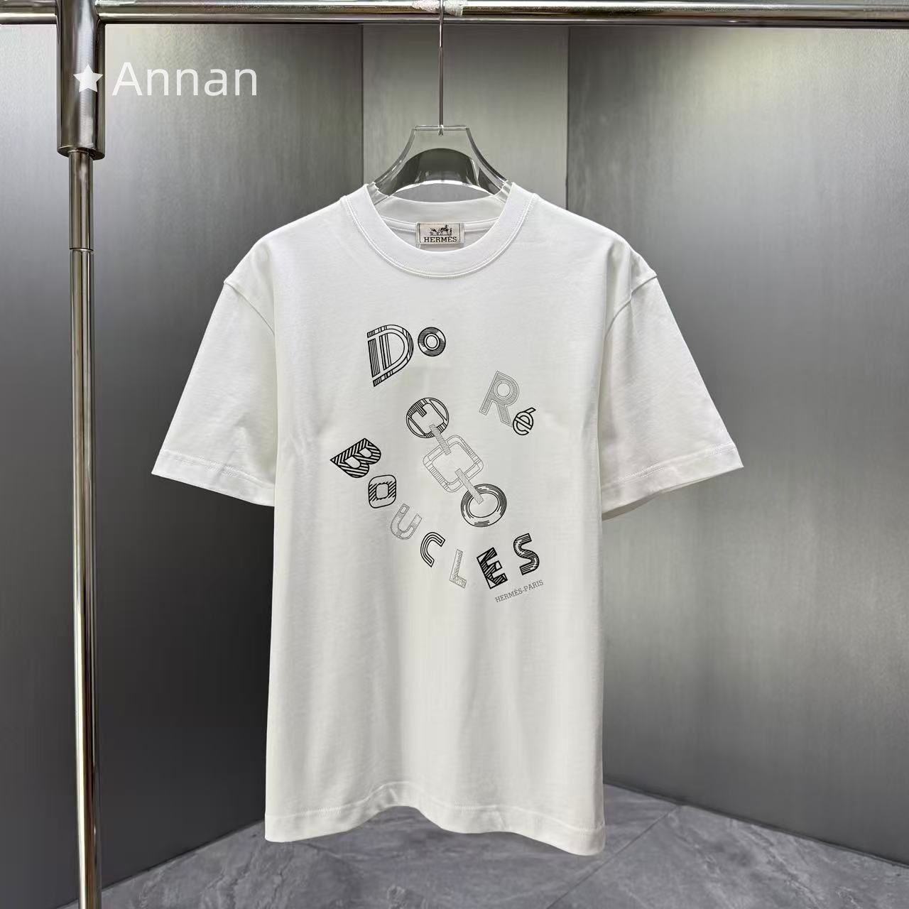 送料無料 美品 美品 超美品 新品!HERMES エルメス 半袖 夏服 トップス 男女兼用