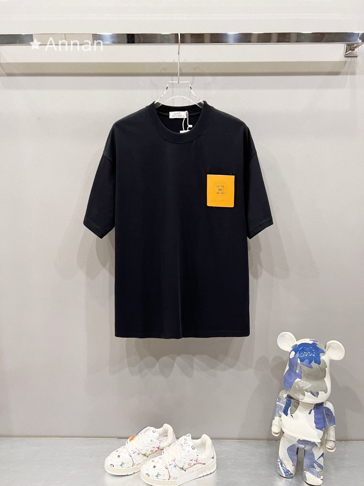 限界 美品 超美品 超美品 新品！HERMES エルメス 半袖　夏服　トップス 男女兼用