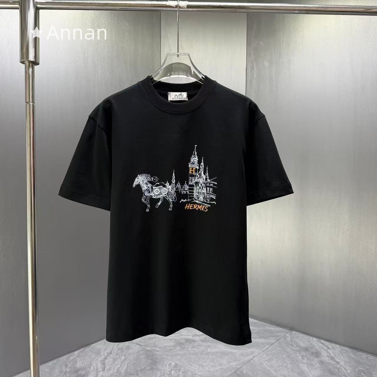 超美品 限定品 超美品 超美品 新品!HERMES エルメス 半袖 夏服 トップス 男女兼用