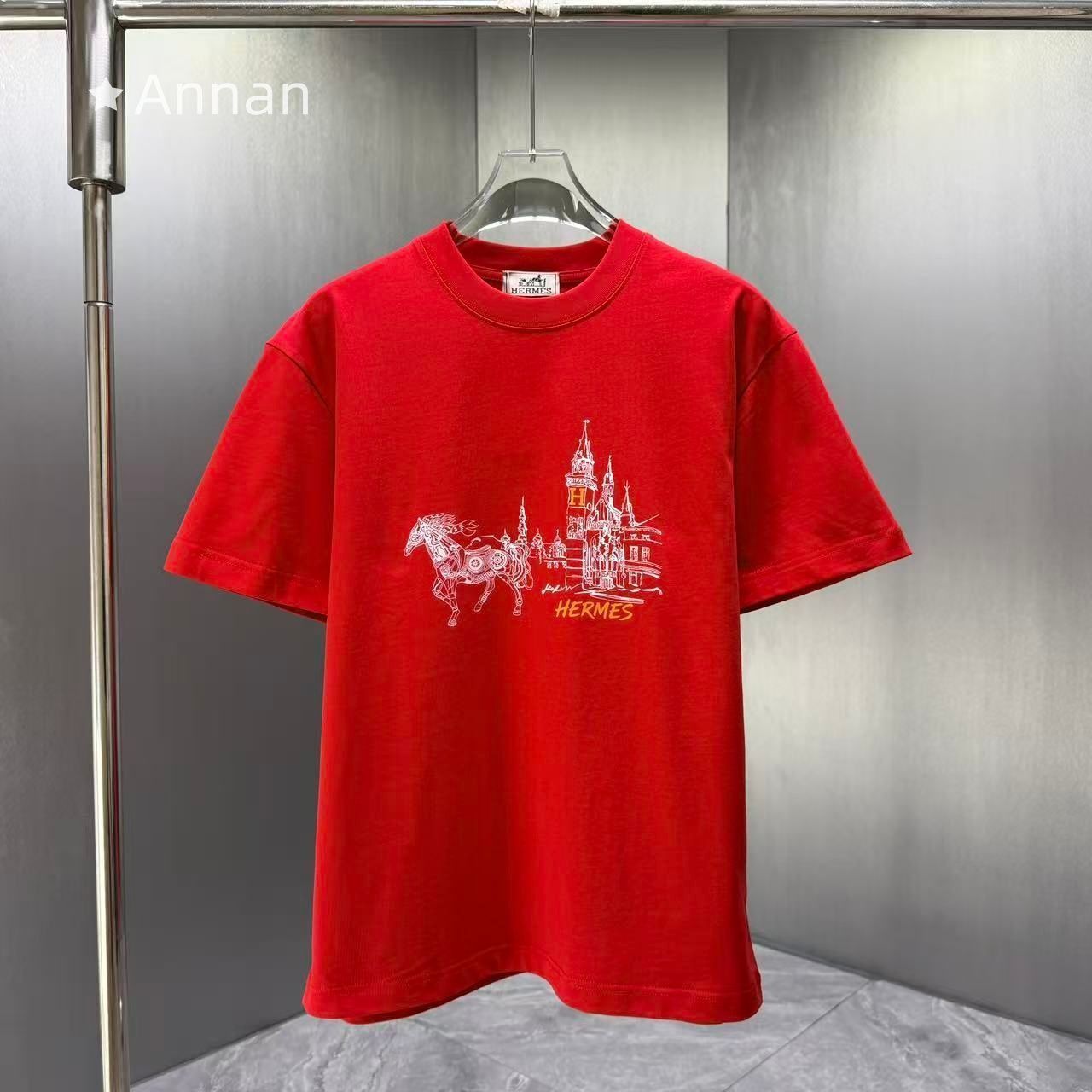 限界 超美品 最終値下げ 新品!HERMES エルメス 半袖 夏服 トップス 男女兼用