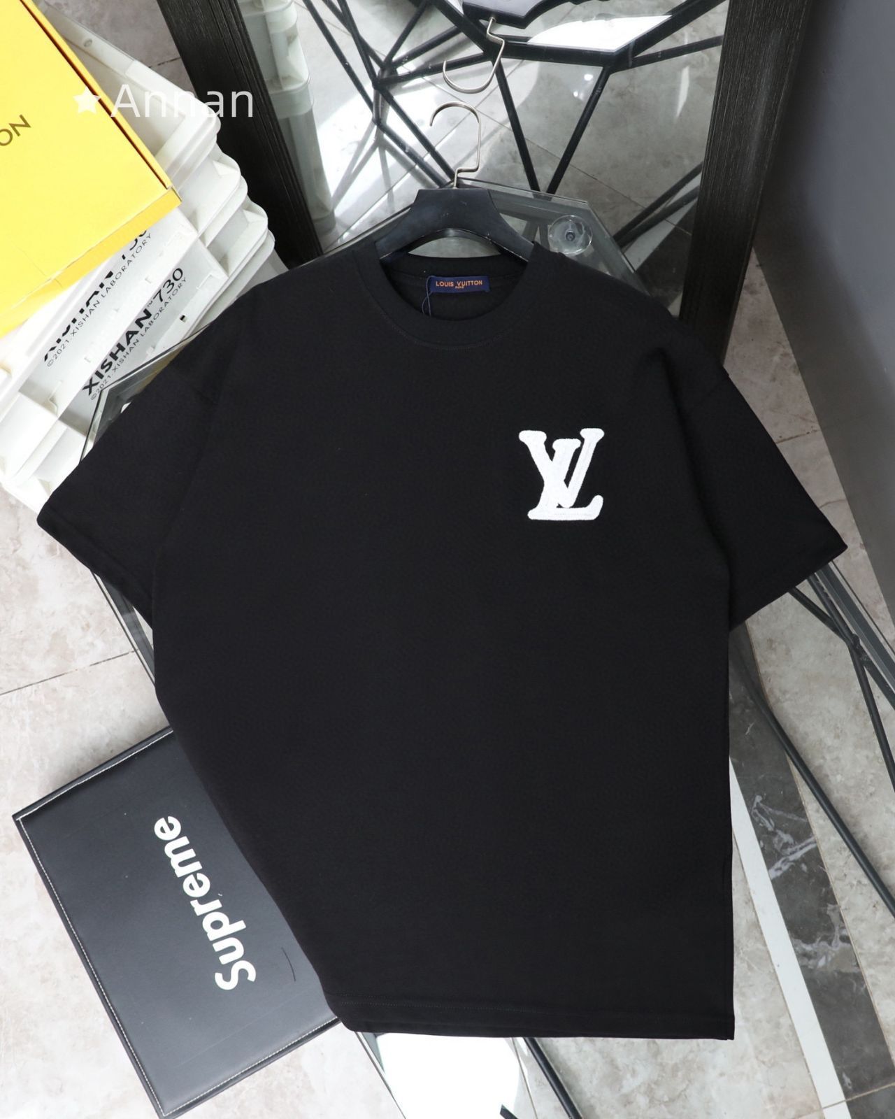 男女兼用新品!LV LOUIS VUITTON ルイヴィトン 半袖 夏服 トップス 男女兼用