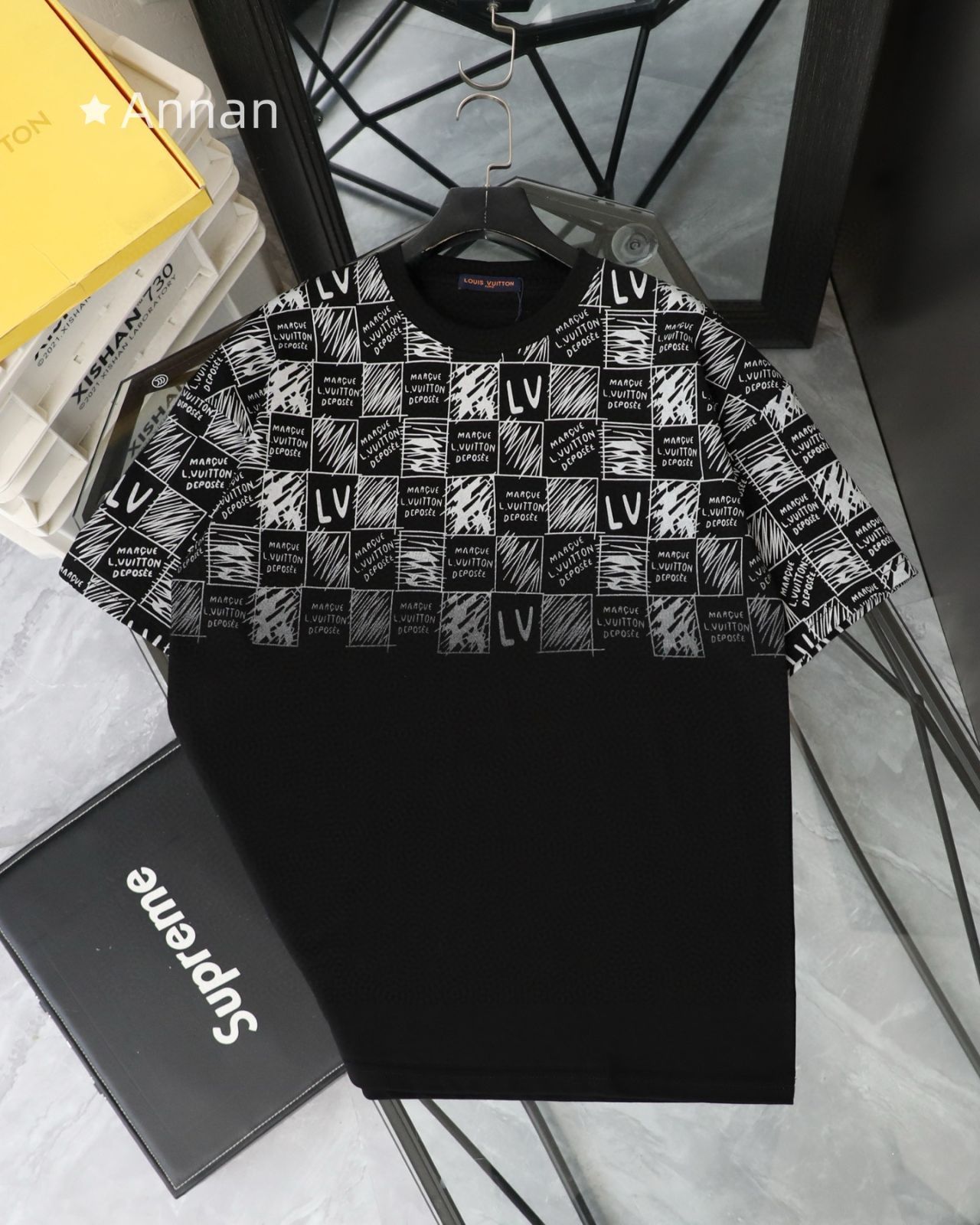 送料無料 新品！LV LOUIS VUITTON ルイヴィトン 　半袖　夏服　トップス 男女兼用