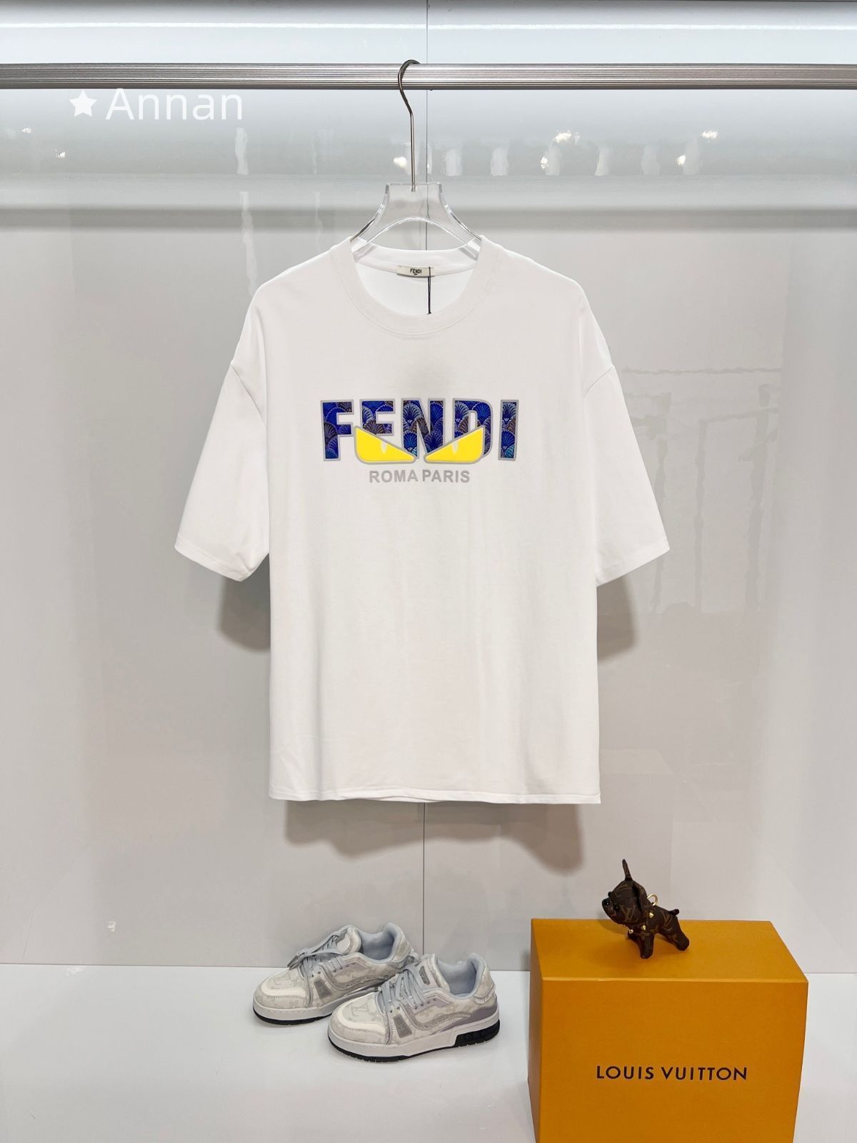 本日限定!FENDI フェンディ Tシャツ 半袖 夏服 トップス 男女兼用