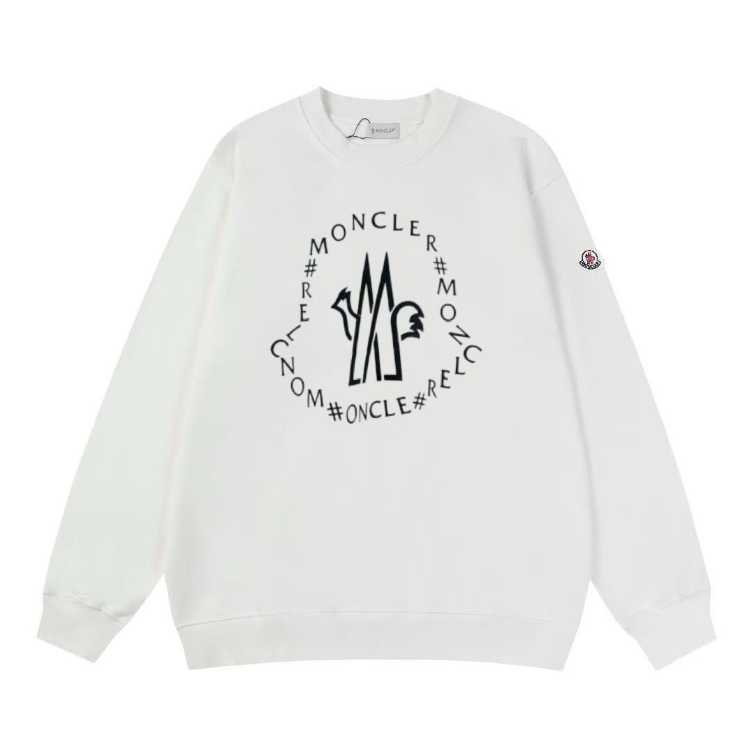 極美品 新品 新品 タグ付 MONCLER モンクレール パーカー 長袖Tシャツ トップス シンプルフード付きパーカー ユニセックス
