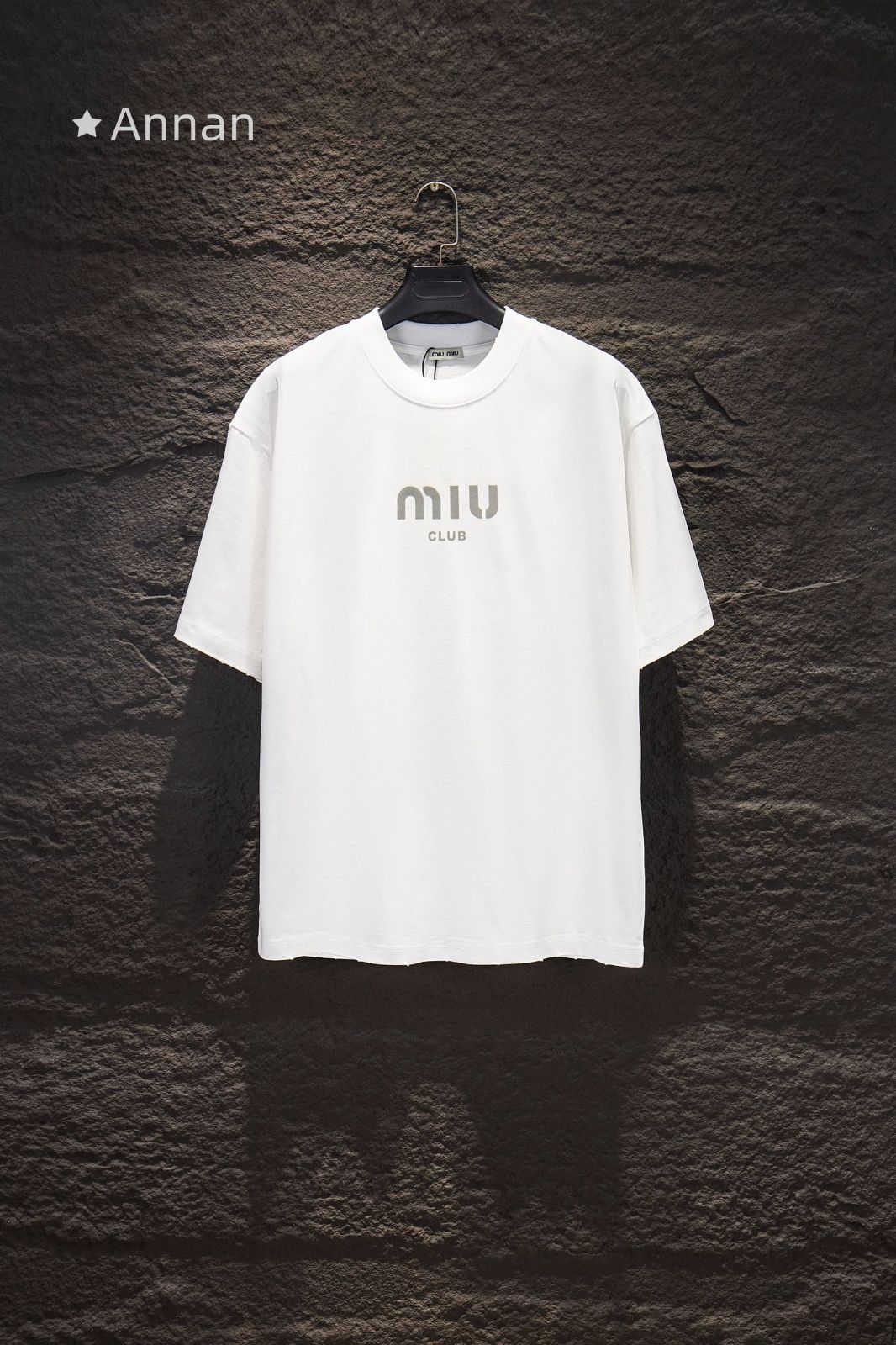 【未使用品】MIUMIU ミュウミュウ Tシャツ　半袖　夏服　トップス 男女兼用