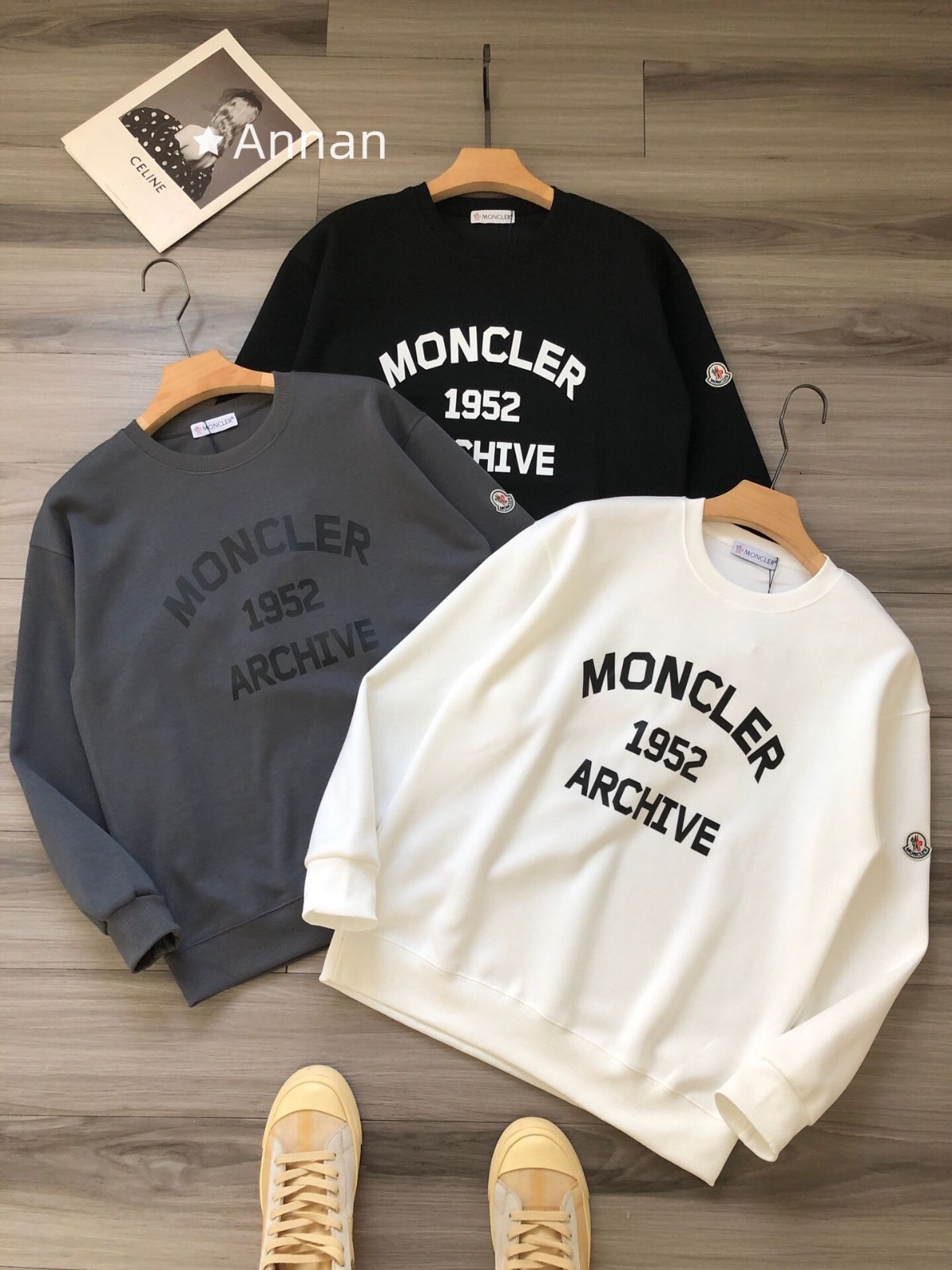 美品 本日特価 新品 タグ付 MONCLER モンクレール パーカー 長袖Tシャツ トップス シンプルフード付きパーカー ユニセックス