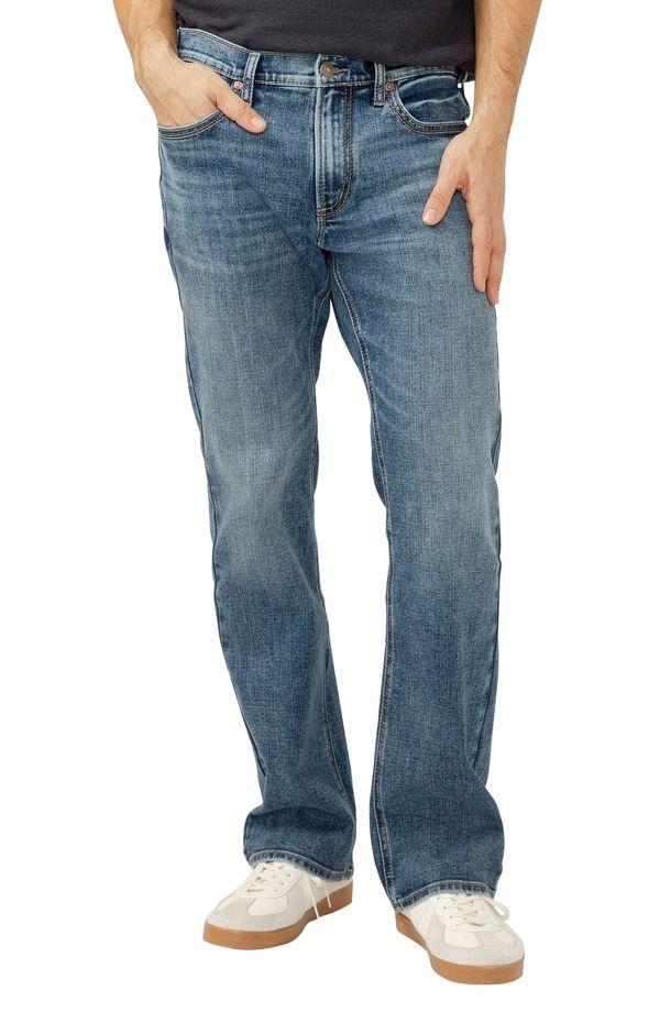 シルバー ジーンズ メンズ ボトムス デニムパンツ ブーツカット ブーツ Silver Jeans Co Jace Slim Bootcut Jeans Zion