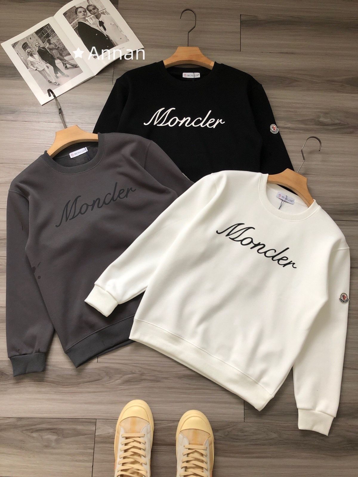 お洒落 極美品 新品 タグ付 MONCLER モンクレール パーカー 長袖Tシャツ トップス シンプルフード付きパーカー ユニセックス