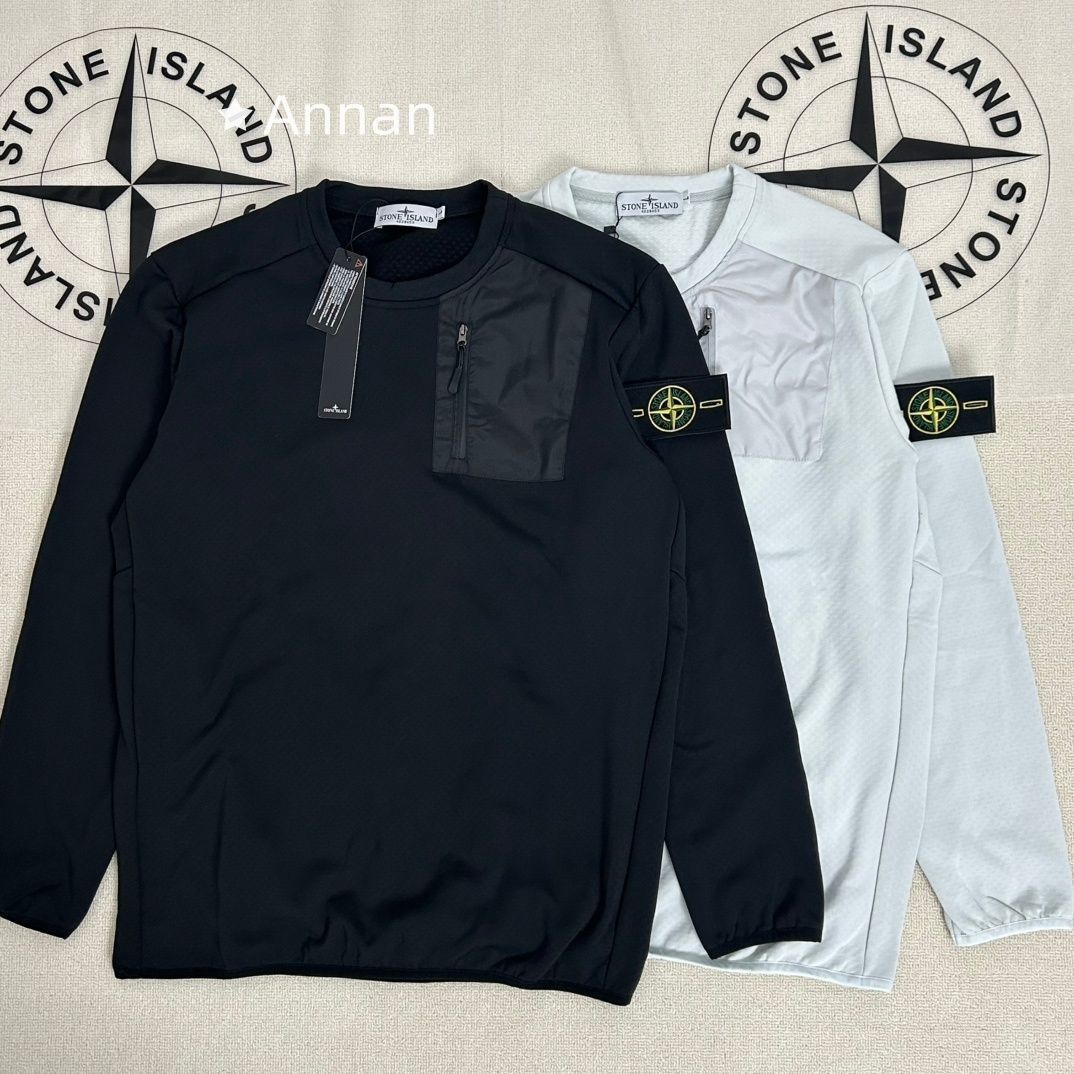 超美品 限定品新品 タグ付 STONE ISLAND ストーンアイランド パーカー 長袖Tシャツ トップス シンプルフード付きパーカー ユニセックス