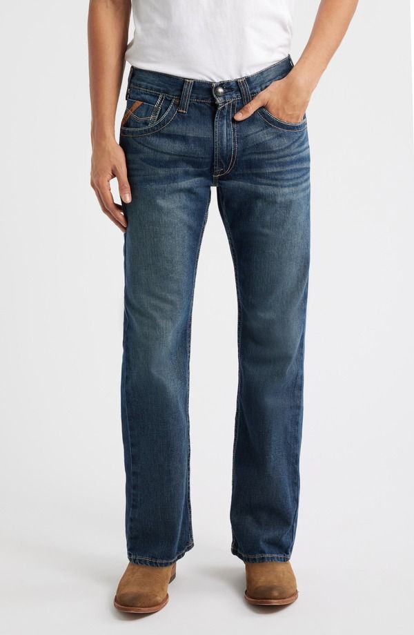 アリアト メンズ ボトムス デニムパンツ ストレート ジーンズ Ariat M5 Slim Stretch Straight Leg Jeans Deadrun