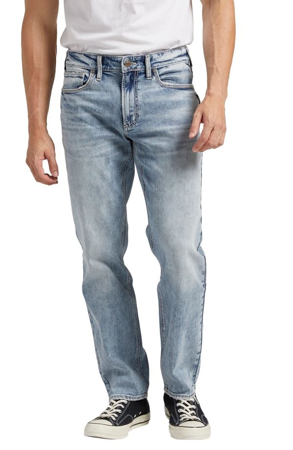シルバー ジーンズ メンズ ボトムス デニムパンツ Silver Jeans Co Eddie Athletic Fitapered Jeans Indigo インディゴ