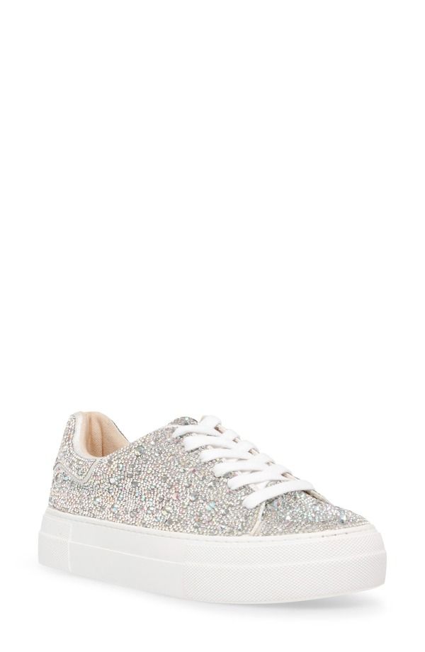ベッツィジョンソン レディース シューズ スニーカー プラットフォーム Betsey Johnson Sidny Crystal Pav Platform Sneakerhinestone