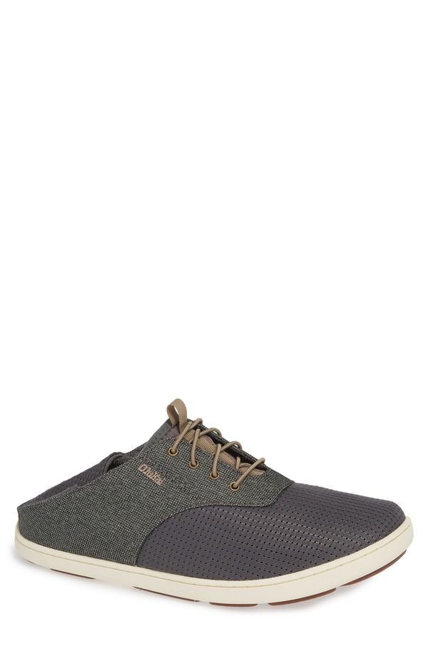 オルカイ メンズ シューズ スニーカー OluKai Nohea Moku Sneaker Charcoal Clay Textile チャコール