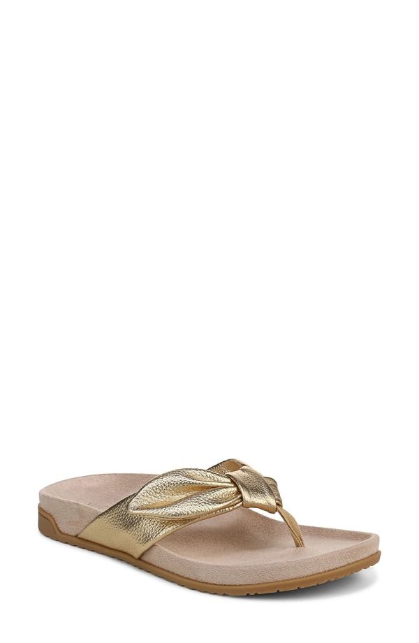 バイオニック レディース シューズ サンダル Vionic Eva Flip Flop Gold ゴールド