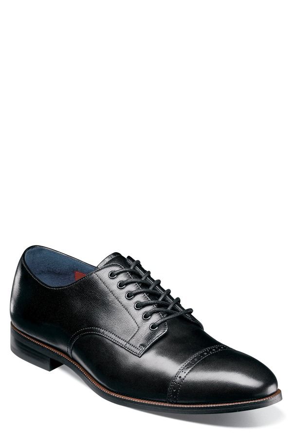 ステイシーアダムス メンズ シューズ オックスフォード キャップ Stacy Adams William Cap Toe Oxford Black ブラック