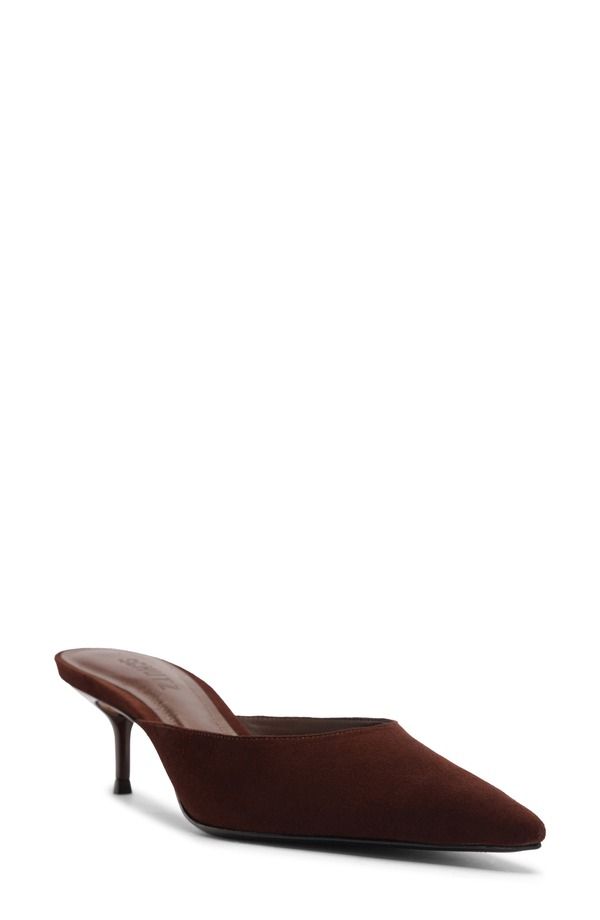シュッツ レディース シューズ ヒール Schutz Julie Pointed Toe Mule Chestnut Brown ブラウン