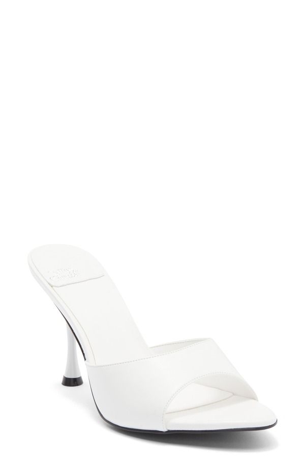 ジェフリー キャンベル レディース シューズ ヒール サンダル Jeffrey Campbell Agent Slide Sandal White Gloss ホワイト