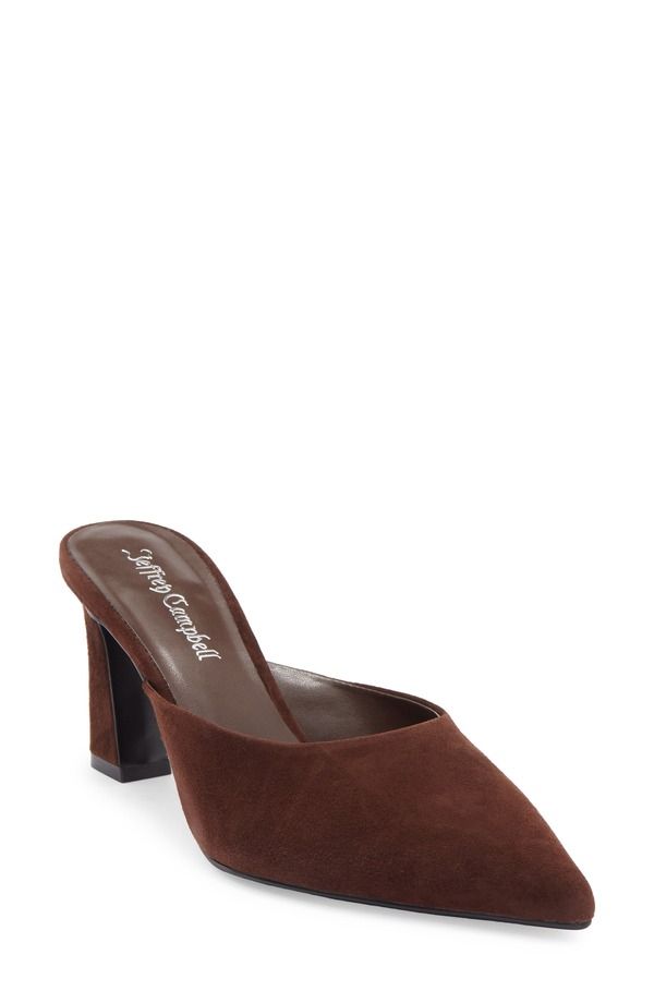 ジェフリー キャンベル レディース シューズ サンダル Jeffrey Campbell Unamused Pointed Toe Mule Brown Suede ブラウン