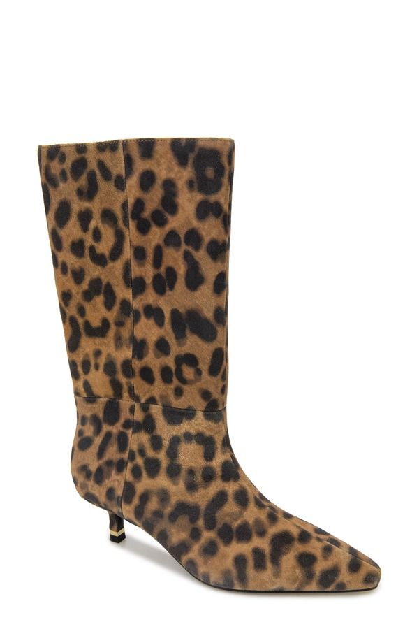ケネスコール レディース シューズ ブーツ・レインブーツ Kenneth Cole Meryl Pointed Toe Boot Leopard Suede アニマル
