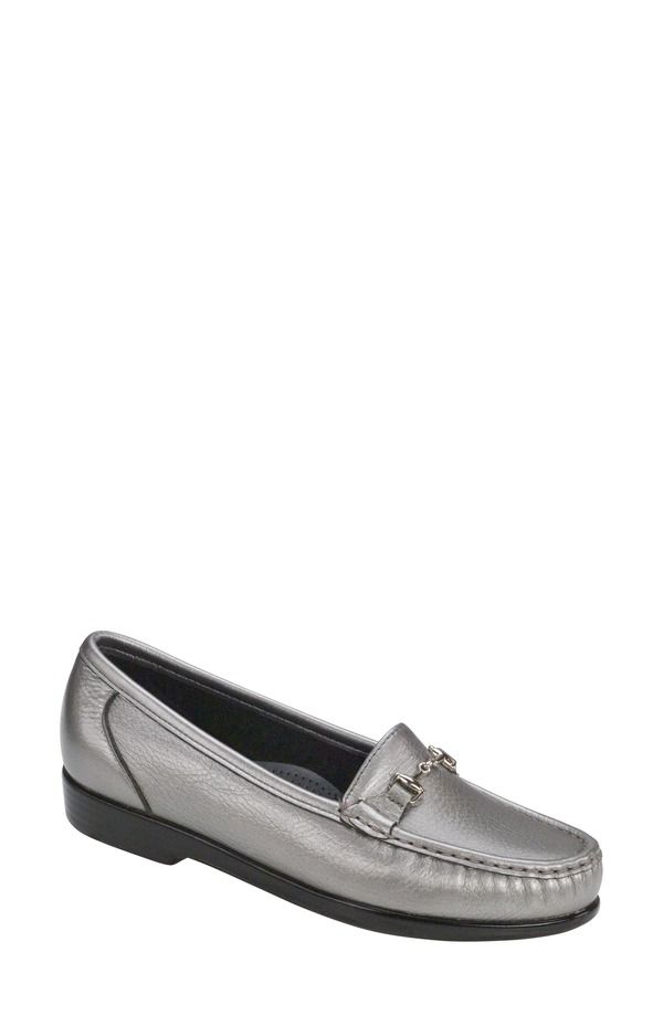 サス レディース シューズ スリッポン・ローファー トール SAS Metro Metallic Loafer Pewter ピューター
