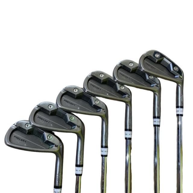 【中古】 ブリヂストン PRECEPT PC FORGED シルバー 6S アイアンセット IR リシャフト (フレックスその他) メンズ 男性用 右利き 右用 Cランク ゴルフクラブ