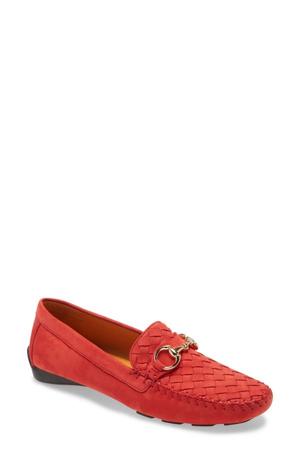 ロバート ツア レディース シューズ スリッポン・ローファー Robert Zur Perlata Driving Shoe Racing Red Suede レッド