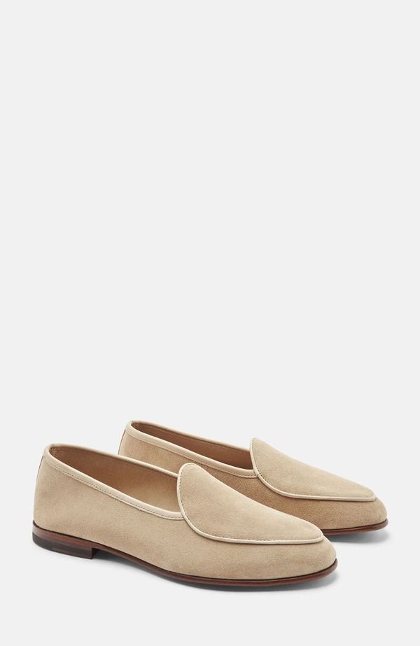 スカロッソ メンズ シューズ ローファー SCAROSSO Nils Loafersand Suede サンド
