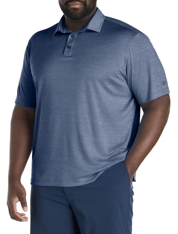 リーボック メンズ トップス ポロシャツ トール Reebok Big Tall Performance Heather Polo Shirt Navy Heather ヘザー