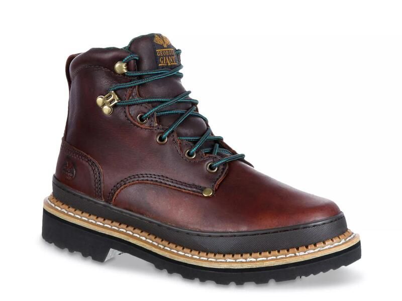 ジョージブーツ メンズ シューズ ブーツ・レインブーツ Tシャツ Georgia BootGiant Steel Toe Work Boot Dark Brown ブラウン