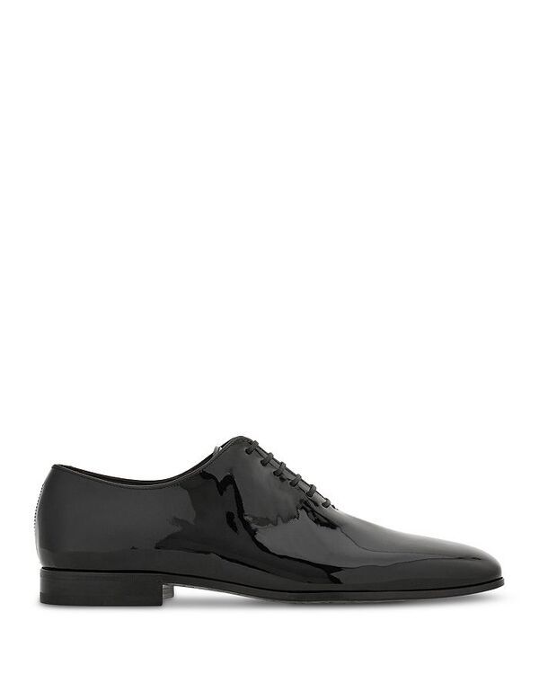 フェラガモ レディース シューズ オックスフォード レザー FERRAGAMO Mens Astro Patent Leather Oxfords Nero